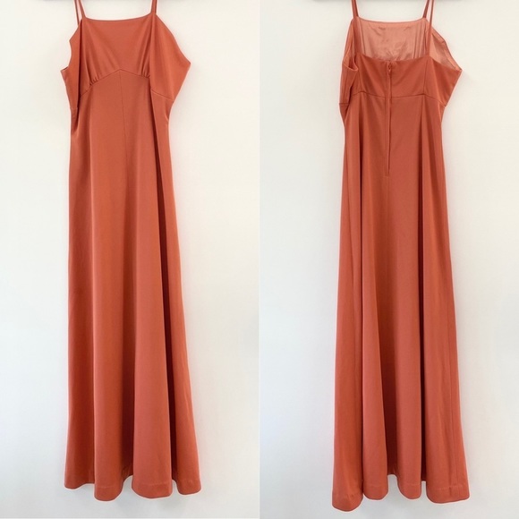 Vintage Dresses & Skirts - Vintage ILGWU Union Made Coral Formal Dress